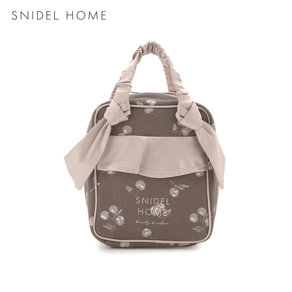 スナイデルホーム キャンバストラベルポーチ（CHERRY) SNIDEL HOME