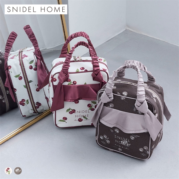 スナイデルホーム キャンバストラベルポーチ（CHERRY) SNIDEL HOME