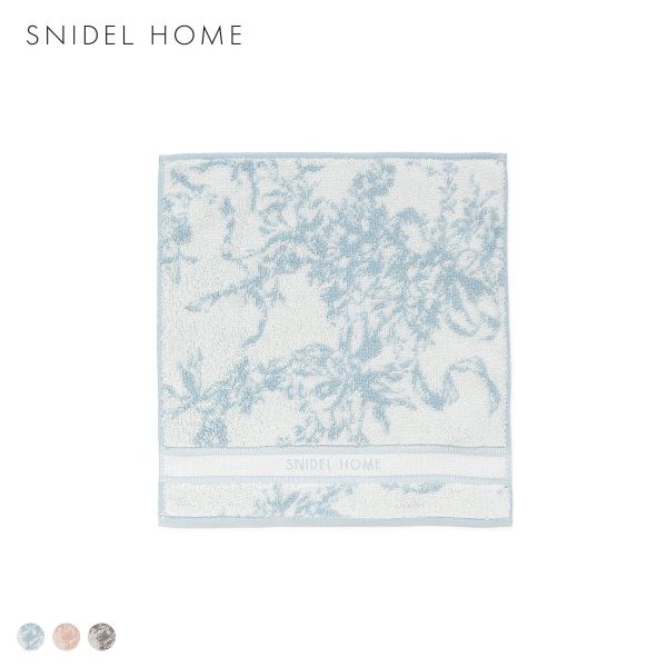 スナイデルホーム リボン花柄ジャガードハンドタオル SNIDEL HOME
