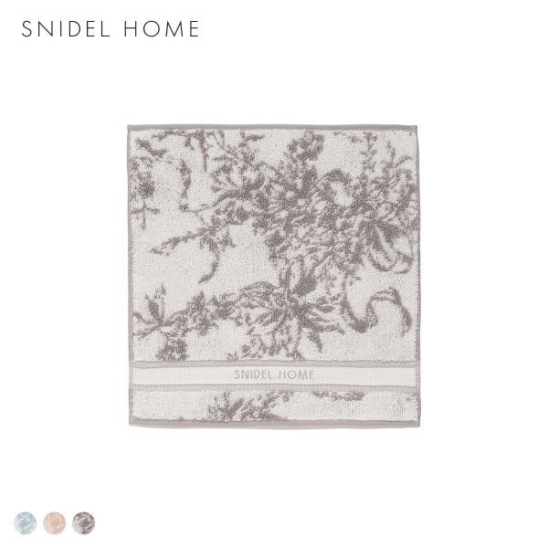 スナイデルホーム リボン花柄ジャガードハンドタオル SNIDEL HOME