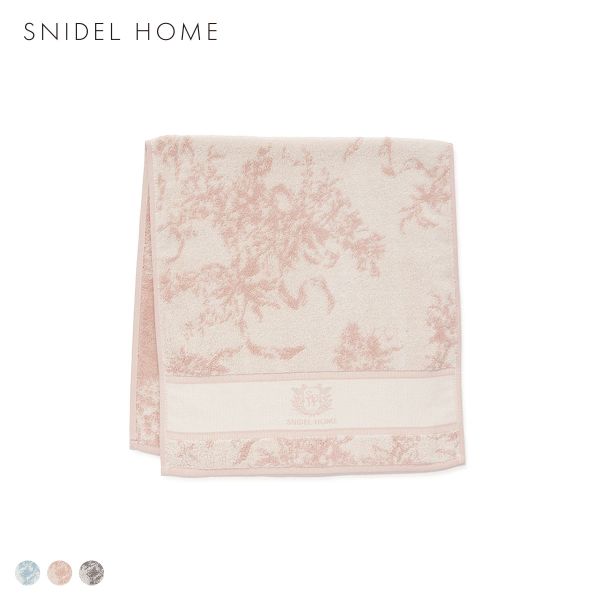 スナイデルホーム リボン花柄ジャガードフェイスタオル SNIDEL HOME