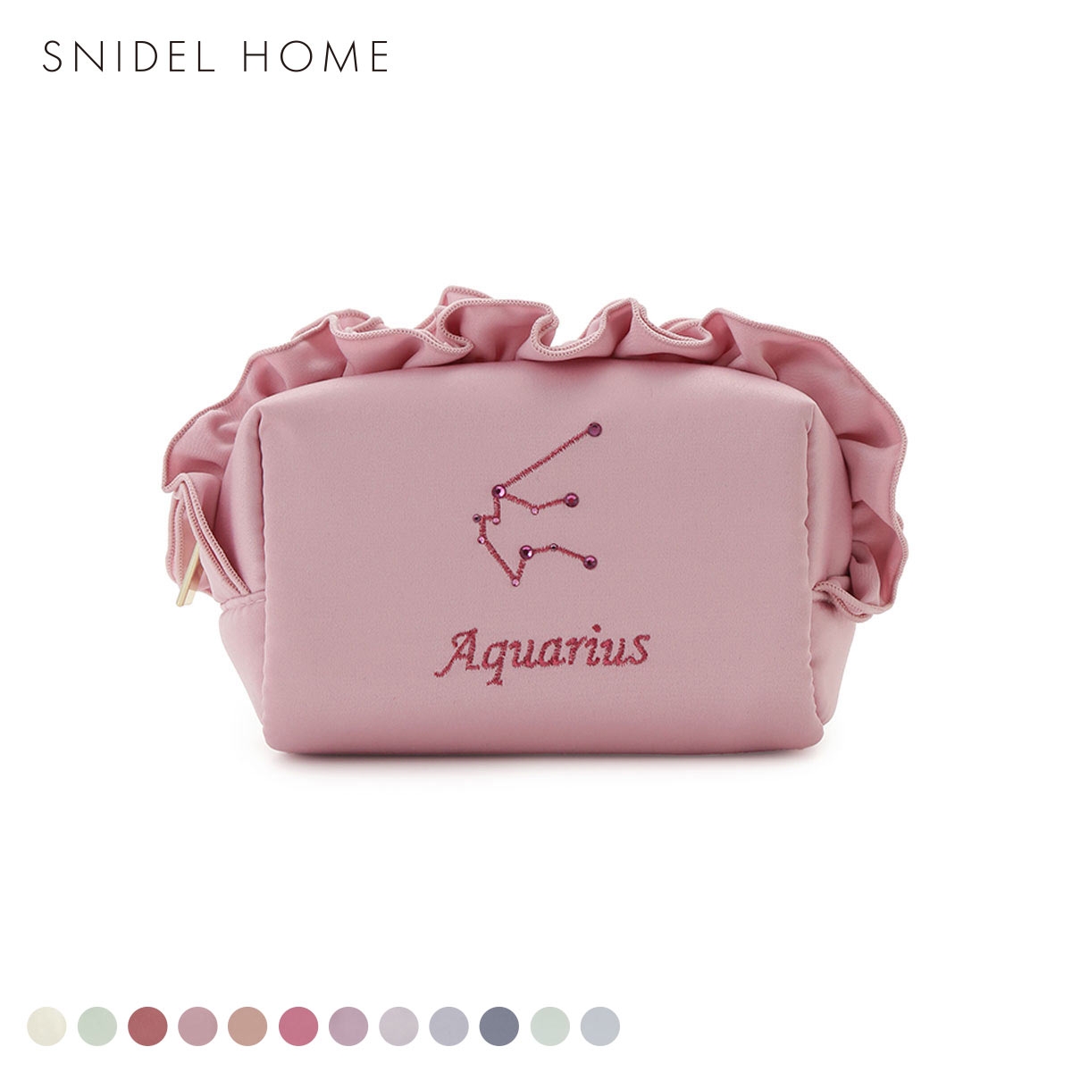スナイデルホーム 星座刺繍ポーチ SNIDEL HOME(WI-ワイン-Free)