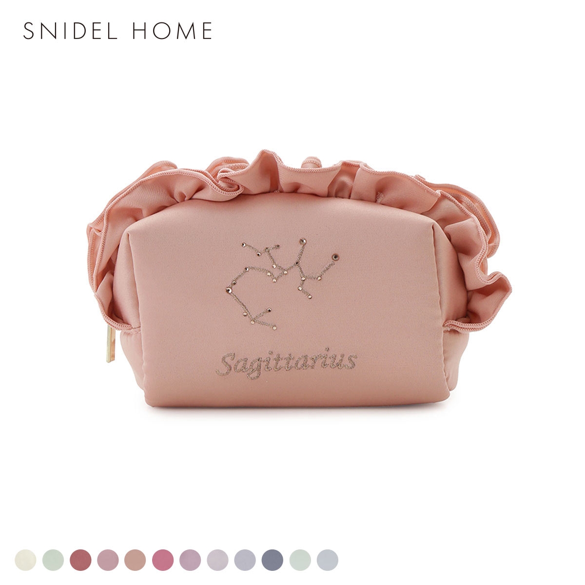 スナイデルホーム 星座刺繍ポーチ SNIDEL HOME(OR-オレンジ-Free)