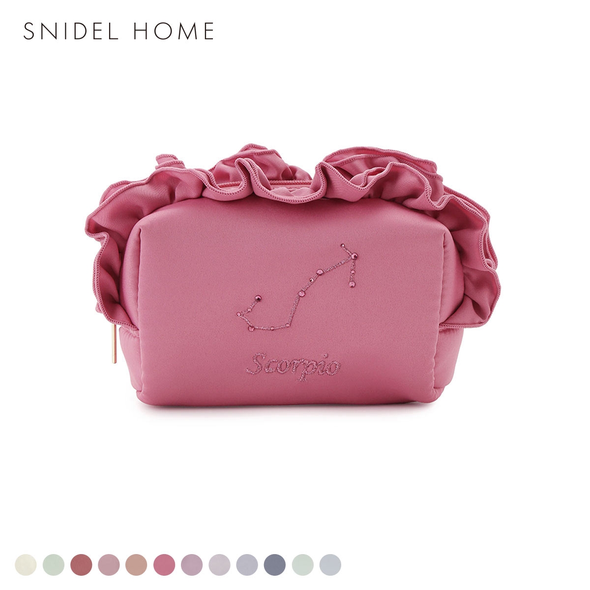 スナイデルホーム 星座刺繍ポーチ SNIDEL HOME(PI-ピンク-Free)