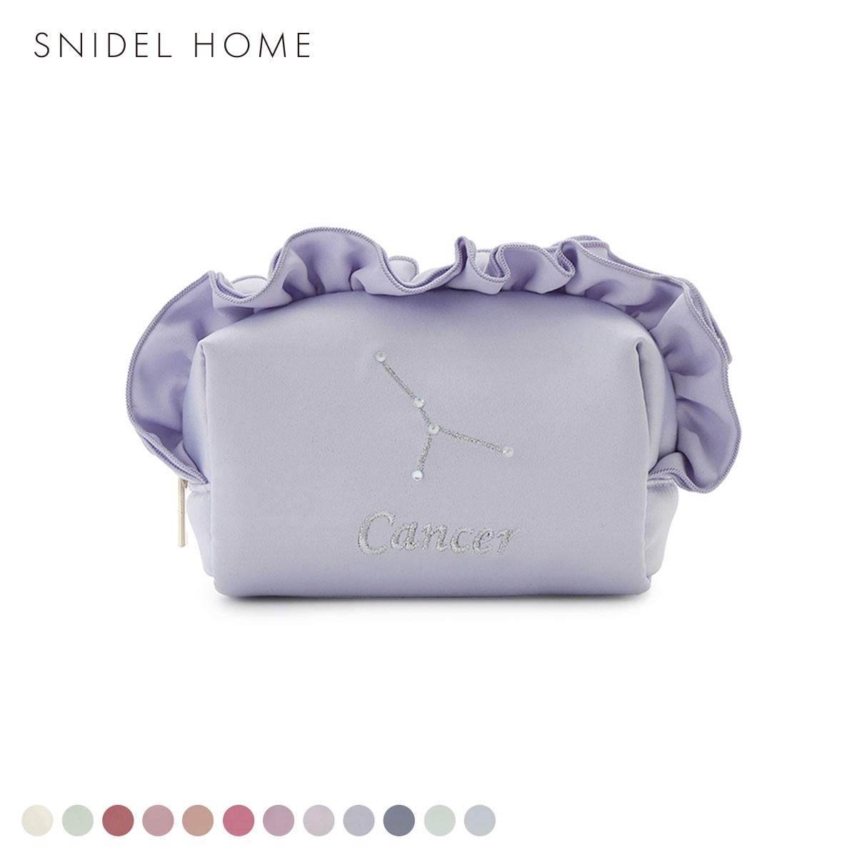 スナイデルホーム 星座刺繍ポーチ SNIDEL HOME(LBU-薄ブルー-Free)