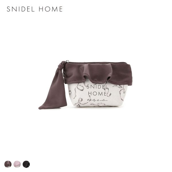 スナイデルホーム オーガニックキャンバスポーチ リボン RIBBON SNIDEL HOME