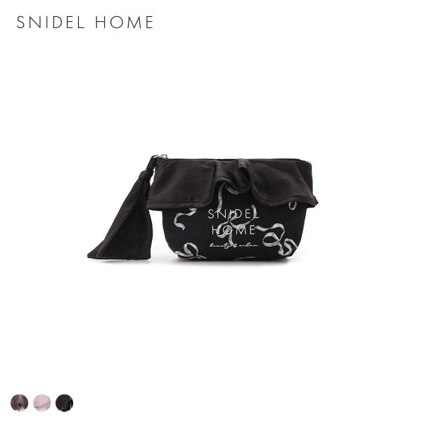 スナイデルホーム オーガニックキャンバスポーチ リボン RIBBON SNIDEL HOME