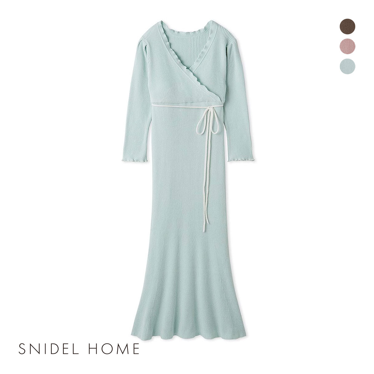 SNIDEL HOME カシュクールワンピース　パジャマ SNIDEL HOME（スナイデルホーム）の「リボンカシュクール