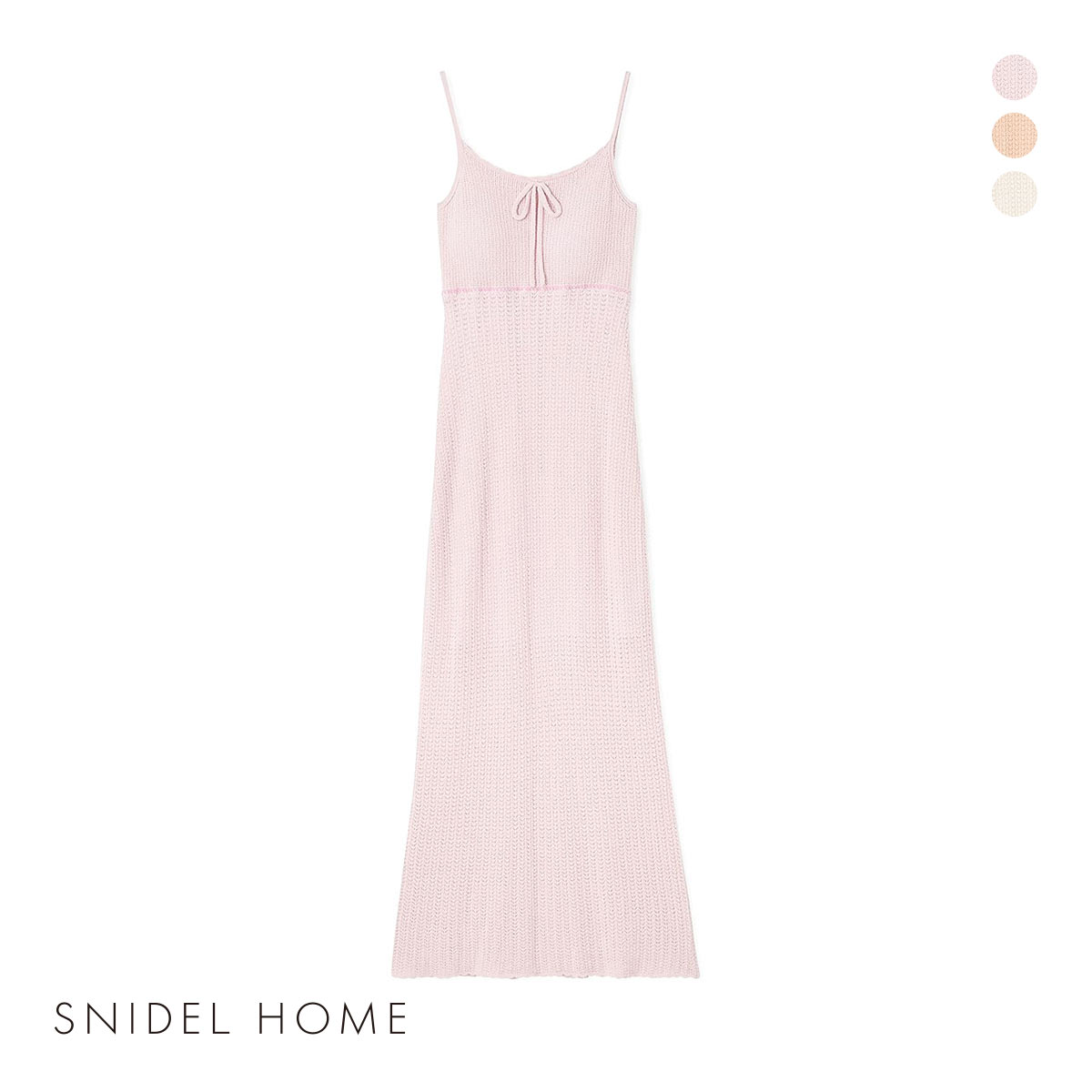 スナイデルホーム クロシェワンピース カップ付き パジャマ ルームウェア SNIDEL HOME(PI-ピンク-Free)