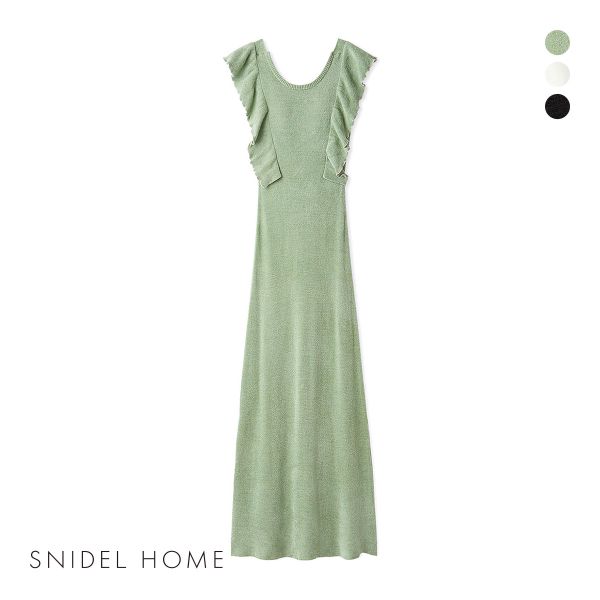 スナイデルホーム フリルニットワンピース カップ付き パジャマ ルームウェア SNIDEL HOME