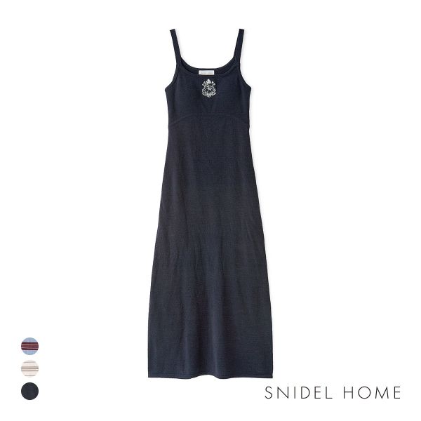 スナイデルホーム エンブレムニットキャミワンピース SNIDEL HOME