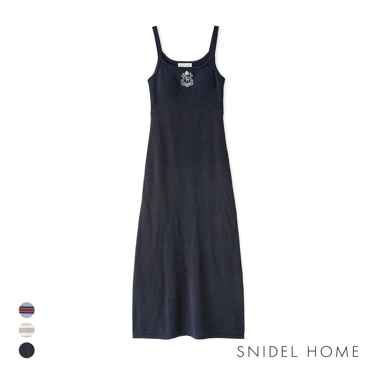 スナイデルホーム エンブレムニットキャミワンピース SNIDEL HOME(NV-ネイビー-Free)