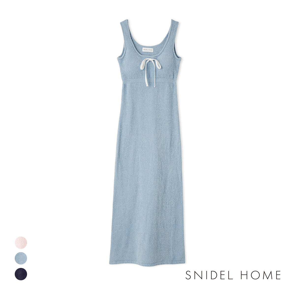 スナイデルホーム 5th Anniversary ワンポイントニットワンピース SNIDEL HOME(LBU-薄ブルー-Free)