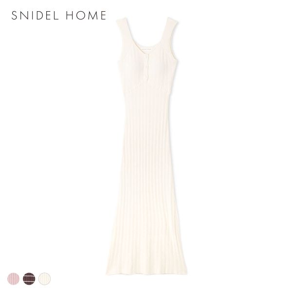 スナイデルホーム CreamyTouch ニットタンクワンピース パジャマ ルームウェア SNIDEL HOME