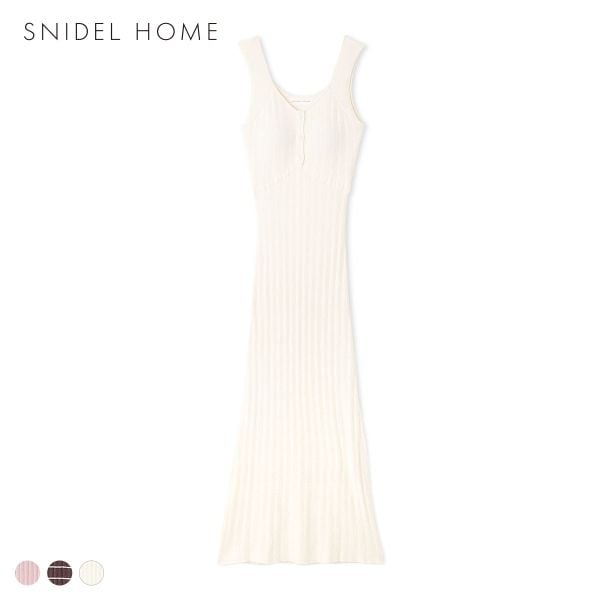 スナイデルホーム CreamyTouch ニットタンクワンピース パジャマ ルームウェア SNIDEL HOME