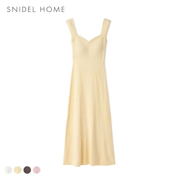 スナイデルホーム TEXBRID タンクトップワンピース カップイン カップ付き SNIDEL HOME