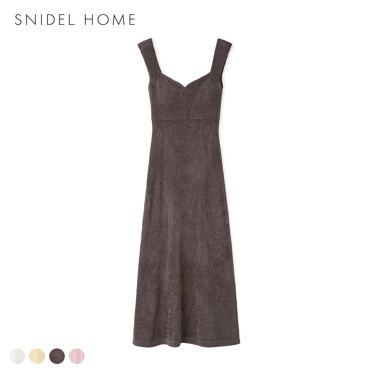 スナイデルホーム TEXBRID タンクトップワンピース カップイン カップ付き SNIDEL HOME(MO-モカ-Free)