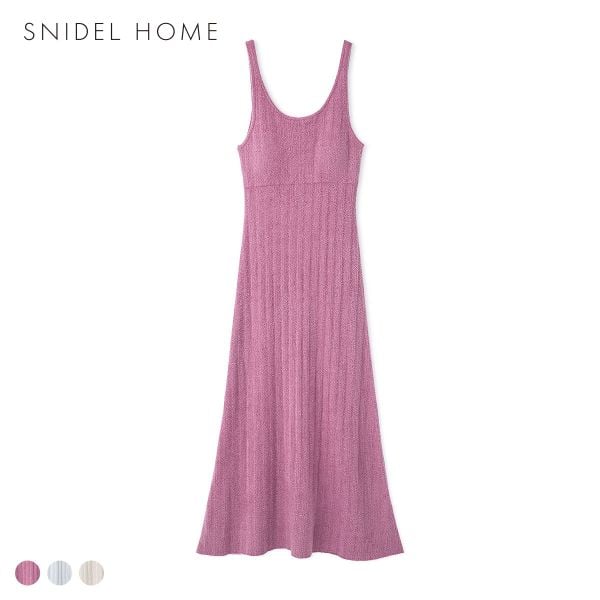 スナイデルホーム Warmmisty 吸湿発熱 タンクニットワンピース SNIDEL HOME