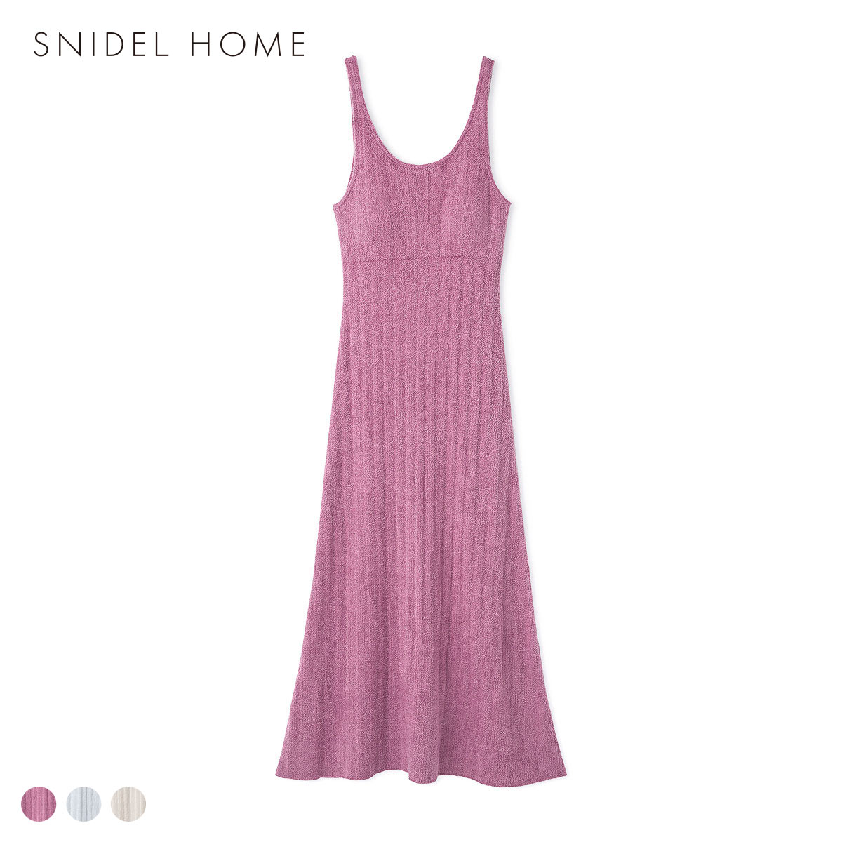 スナイデルホーム Warmmisty 吸湿発熱 タンクニットワンピース SNIDEL HOME(PI-ピンク-Free)