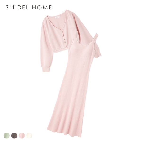 スナイデルホーム カーディガン×ワンピースセット パジャマ ルームウェア セット SNIDEL HOME