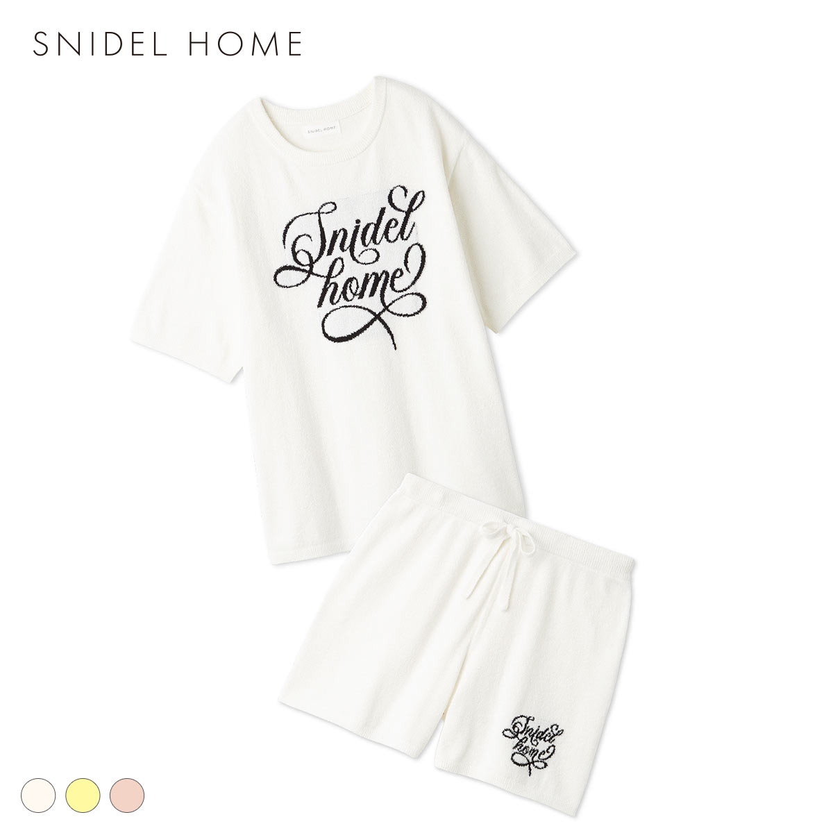スナイデルホーム ニットロゴセットアップ 上下セット パジャマ ルームウェア SNIDEL HOME