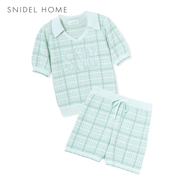 スナイデルホーム ラメツイードセットアップ パジャマ ルームウェア SNIDEL HOME