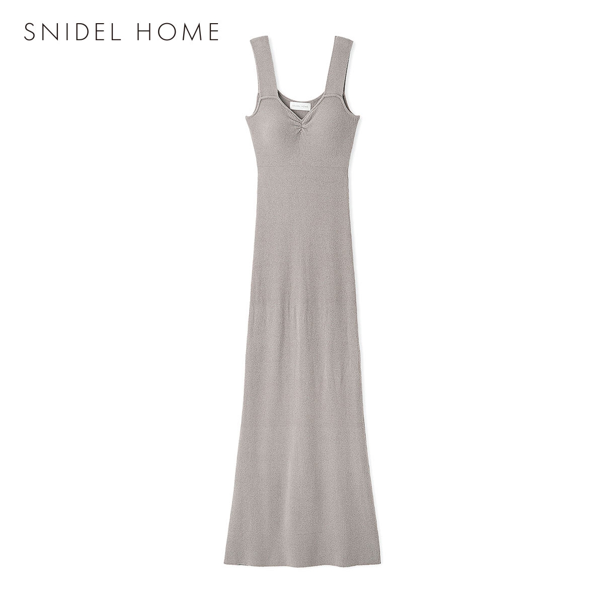スナイデルホーム quup(R) ニットカップインタンクワンピース カップイン パッド付き パジャマ ルームウェア SNIDEL HOME(BR-ブラウン-Free)