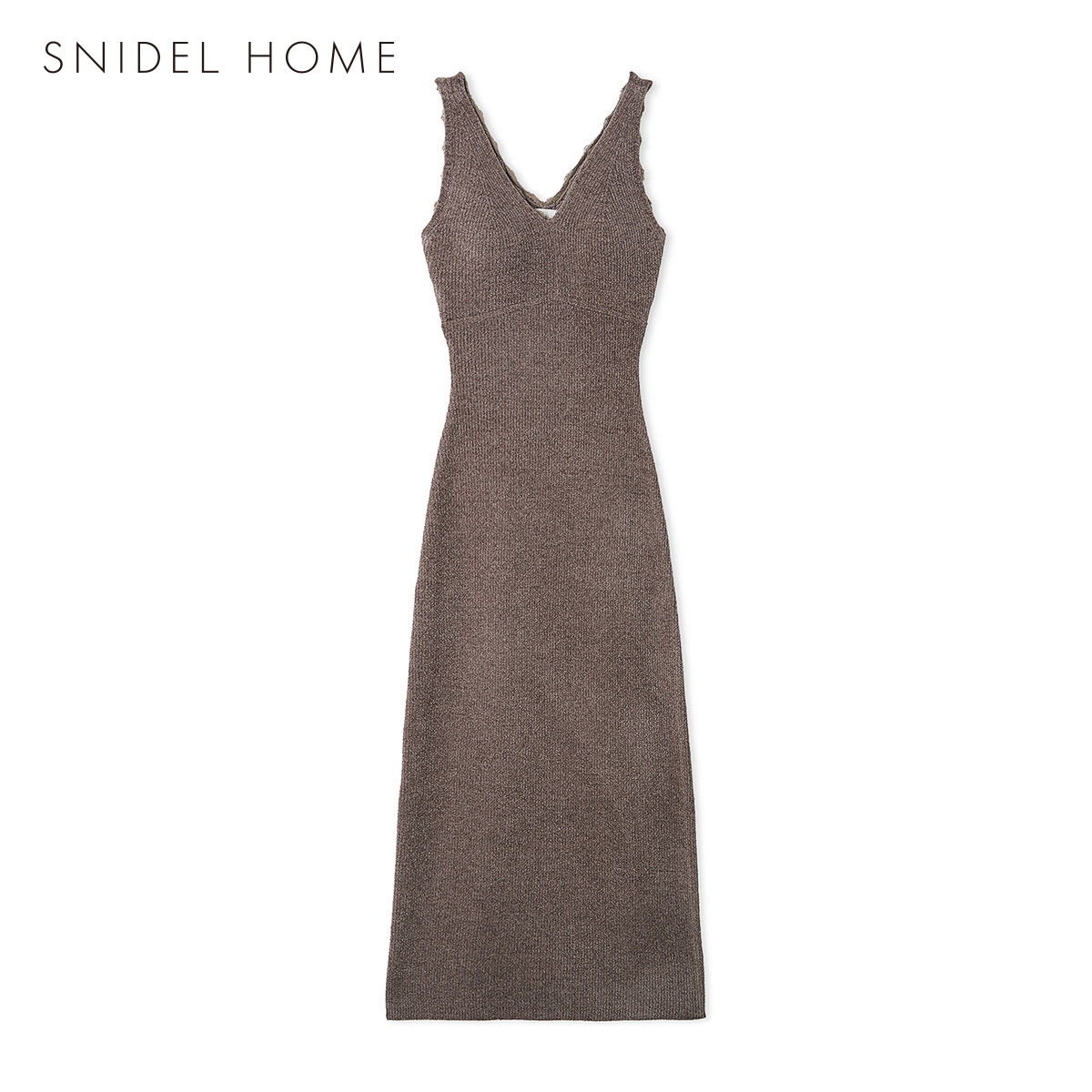 スナイデルホーム イフミック(R) カップインニットワンピース カップ付き パッド付き カップイン パジャマ ルームウェア SNIDEL HOME(MO-モカ-Free)
