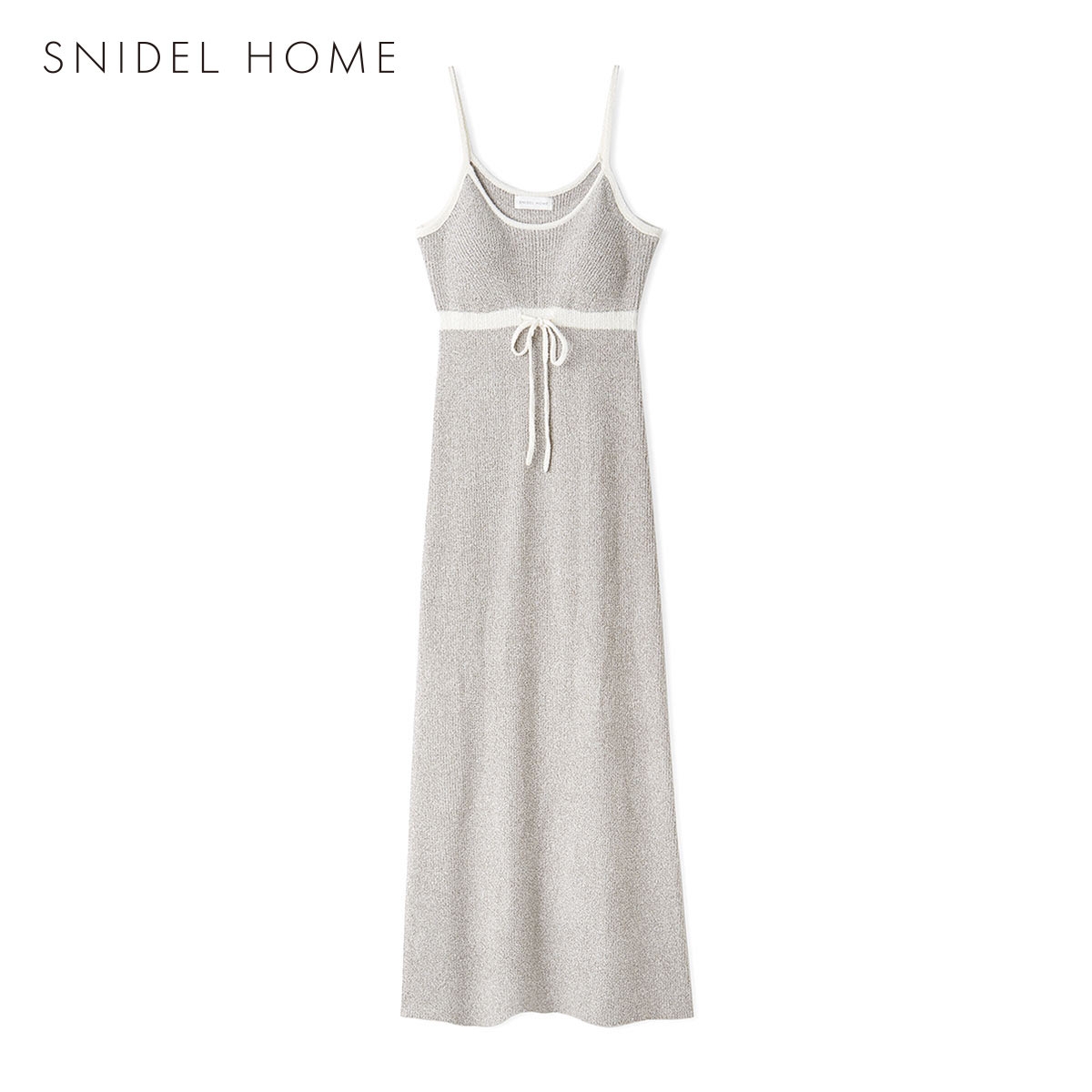 スナイデルホーム Milky リボンデザインカップインワンピース カップ付き パッド付き パジャマ ルームウェア SNIDEL HOME(GG-グレージュ-Free)