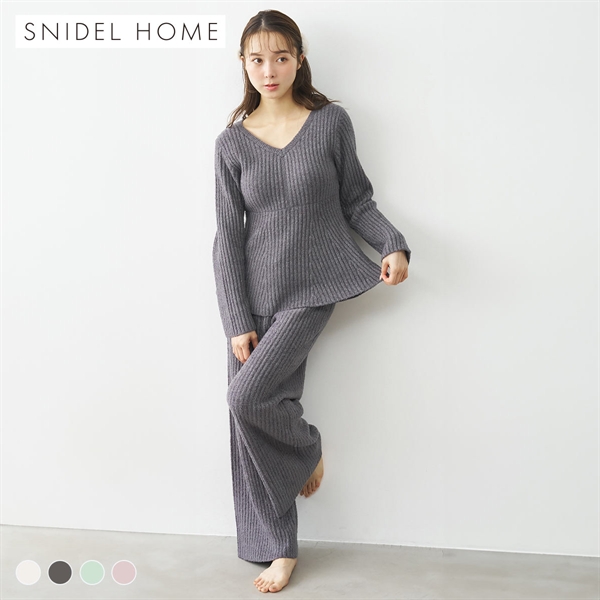 スナイデルホーム イフミック(R) ペプラムセットアップ パジャマ ルームウェア SNIDEL HOME