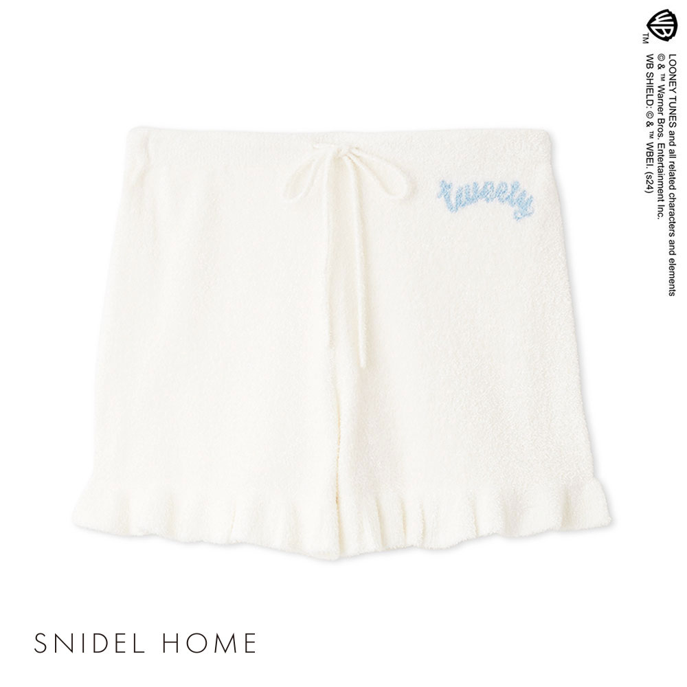 スナイデルホーム SNIDEL HOME 【Tweety】ニットショートパンツ パジャマ ルームウェア(IV-アイボリー-Free)