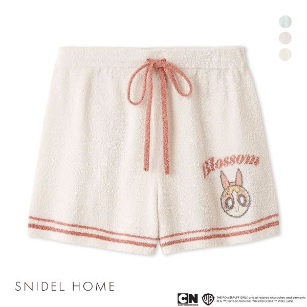 スナイデルホーム パワーパフ ガールズ ニットショートパンツ パジャマ ルームウェア The Powerpuff Girls SNIDEL HOME