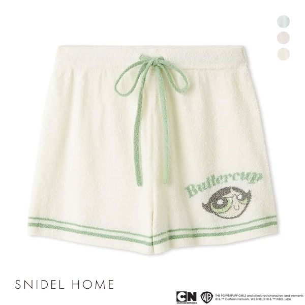 スナイデルホーム パワーパフ ガールズ ニットショートパンツ パジャマ ルームウェア The Powerpuff Girls SNIDEL HOME