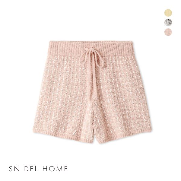 スナイデルホーム ツイードショートパンツ パジャマ ルームウェア SNIDEL HOME