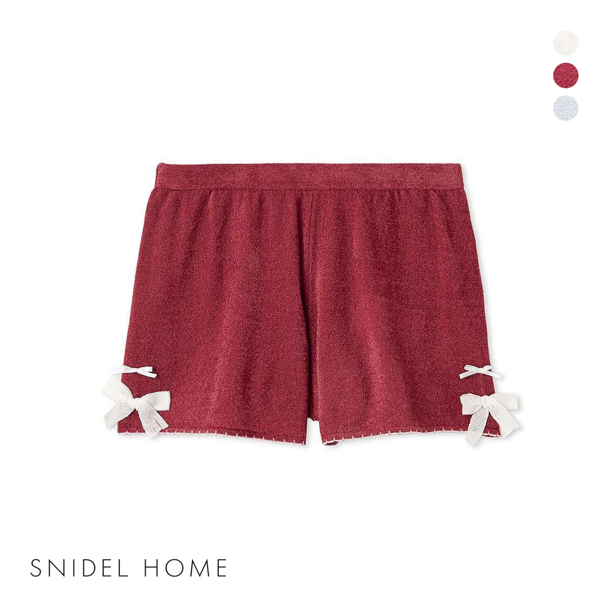 スナイデルホーム リボンショートパンツ パジャマ ルームウェア SNIDEL HOME(RE-レッド-Free)