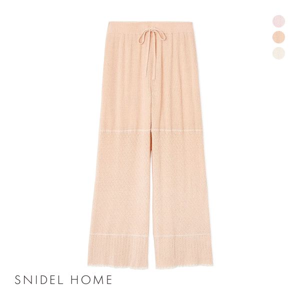 スナイデルホーム クロシェロングパンツ ロングパンツ パジャマ ルームウェア SNIDEL HOME