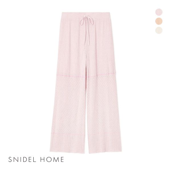 スナイデルホーム クロシェロングパンツ ロングパンツ パジャマ ルームウェア SNIDEL HOME