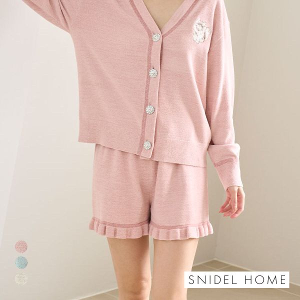 スナイデルホーム CATラメニットショートパンツ SNIDEL HOME
