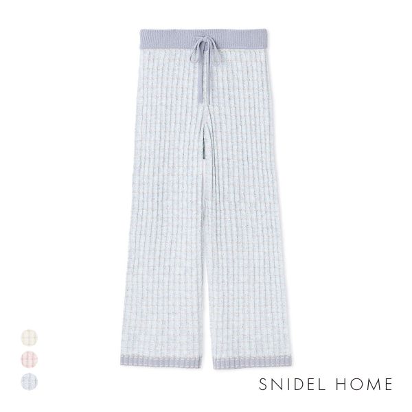 スナイデルホーム ラメニットツイードロングパンツ パジャマ ルームウェア SNIDEL HOME