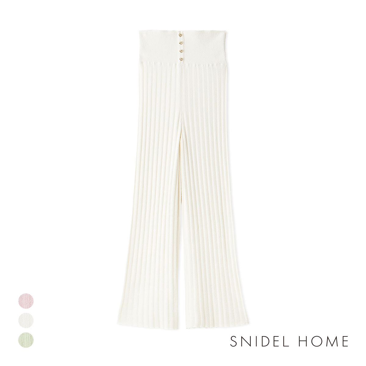 スナイデルホーム Creamy プチハートハイウエストパンツ SNIDEL HOME(OW-オフホワイト-Free)