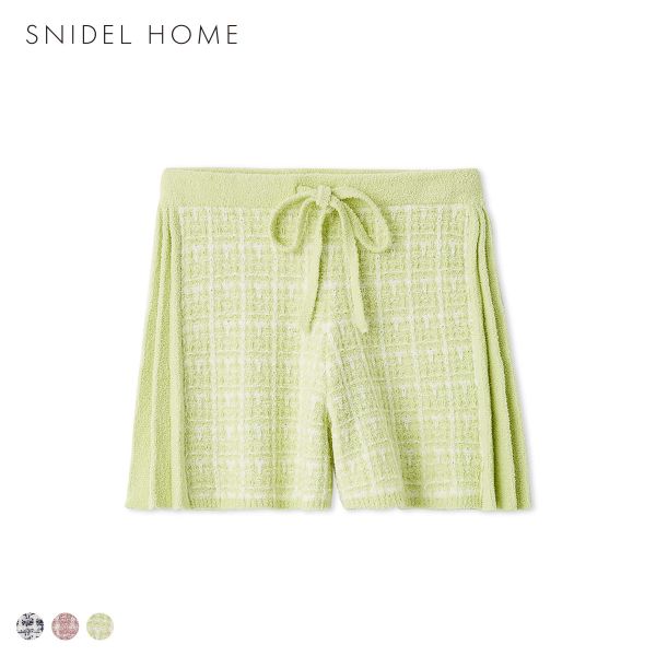 スナイデルホーム ツイードショートパンツ パジャマ ルームウェア SNIDEL HOME