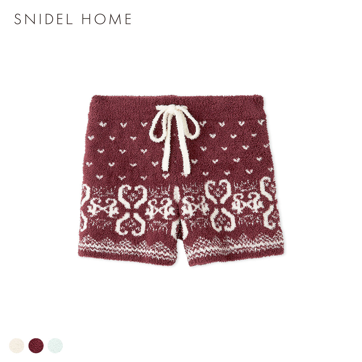 スナイデルホーム ノルディックショートパンツ パジャマ ルームウェア SNIDEL HOME(RE-レッド-Free)