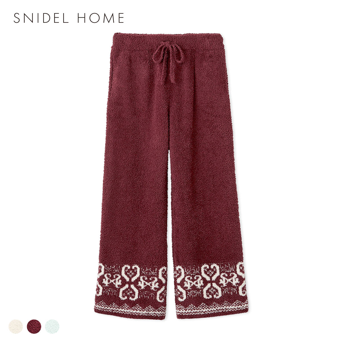 スナイデルホーム ノルディックロングパンツ パジャマ ルームウェア SNIDEL HOME(RE-レッド-Free)