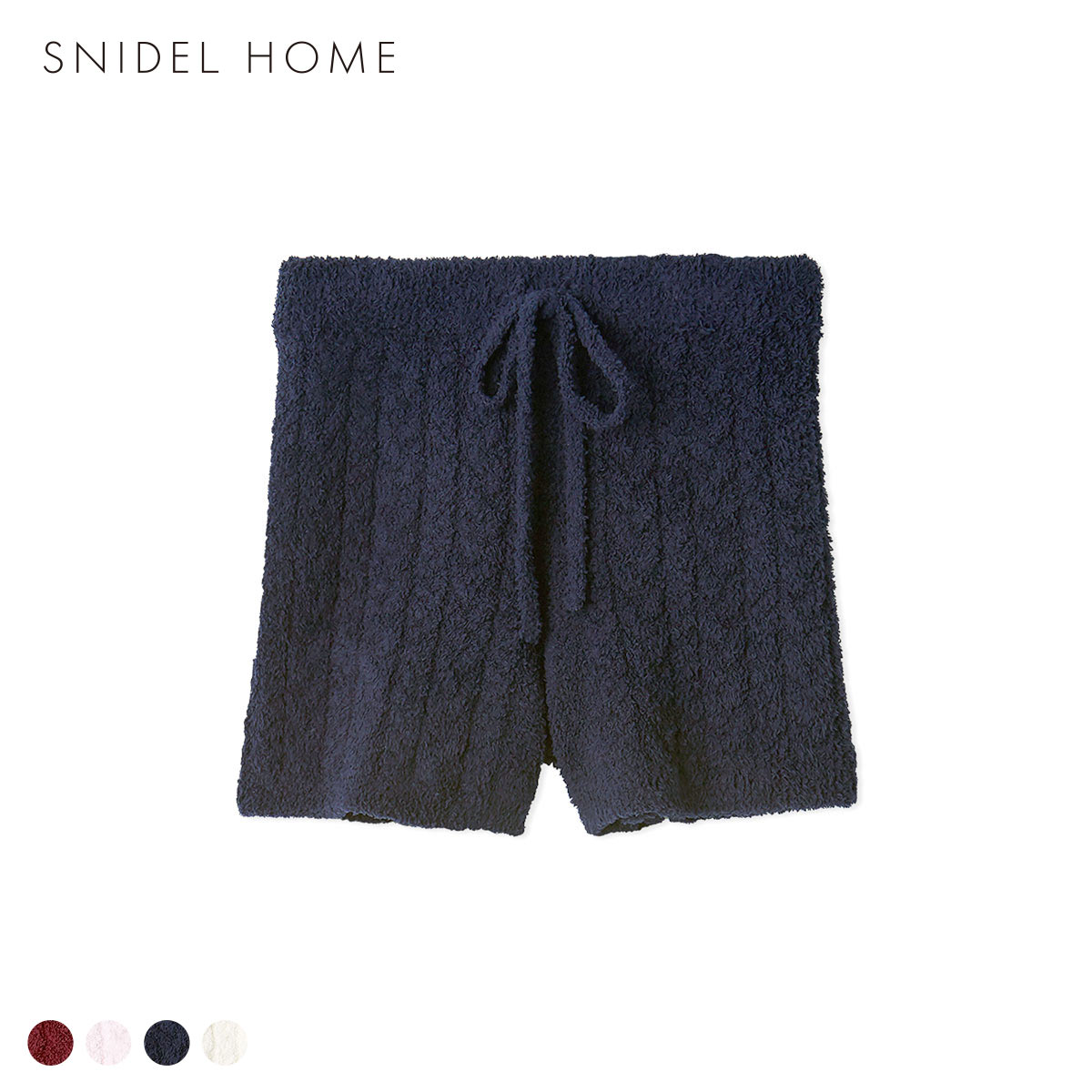 スナイデルホーム Steam Whip ケーブルショートパンツ パジャマ ルームウェア SNIDEL HOME HOLIDAY(NV-ネイビー-Free)