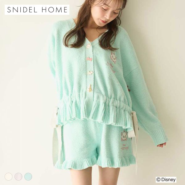 スナイデルホーム The Aristocats ニットショートパンツ 総柄ショートパンツ パジャマ ルームウェア SNIDEL HOME