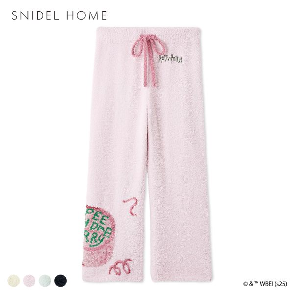 スナイデルホーム Harry Potter モチーフニットロングパンツ パジャマ ルームウェア ハリー・ポッター SNIDEL HOME