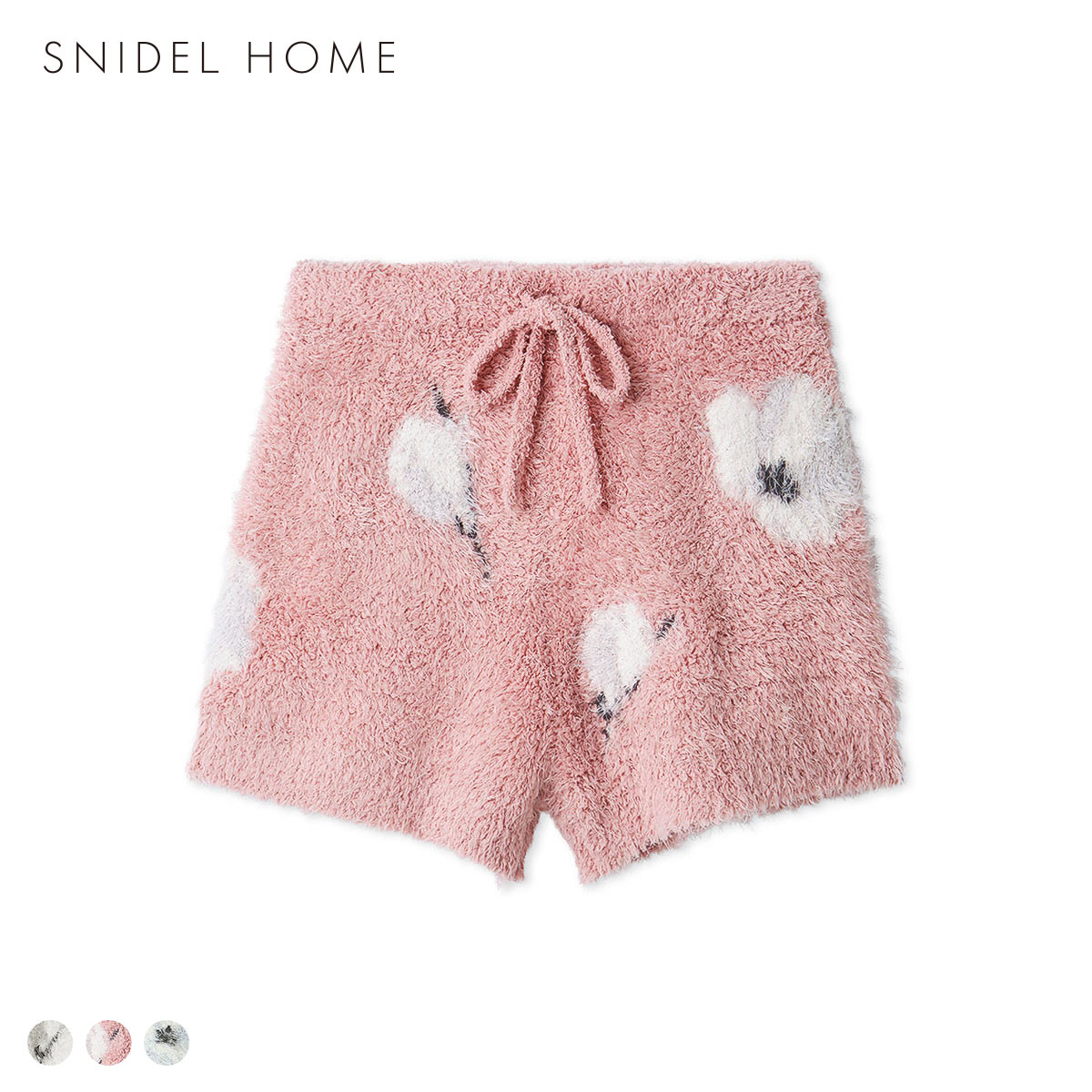 スナイデルホーム フラワージャガードニットショートパンツ SNIDEL HOME(LPI-薄ピンク-Free)