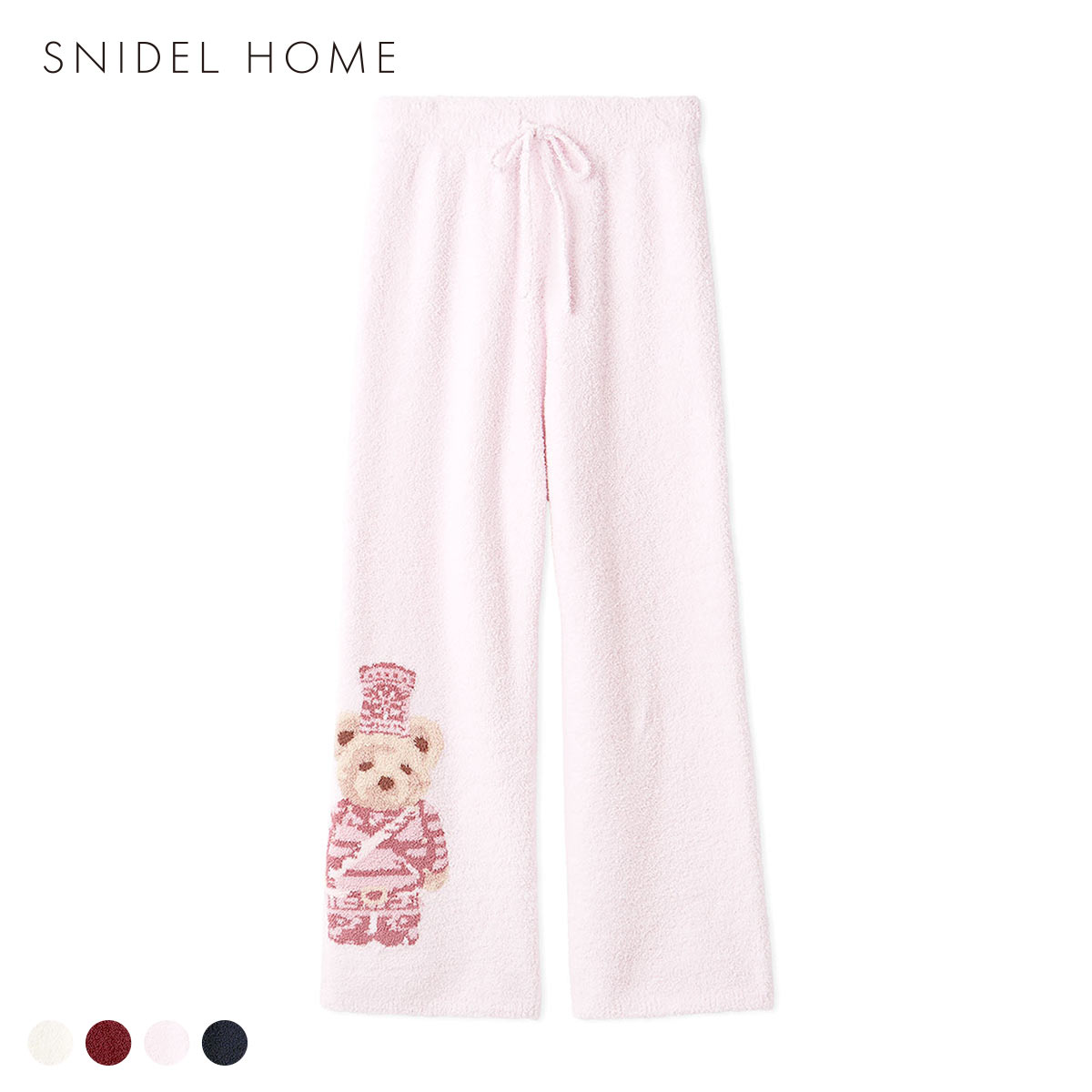 スナイデルホーム Steam Whip ホリデーベアジャガードロングパンツ パジャマ ルームウェア SNIDEL HOME HOLIDAY(PI-ピンク-Free)