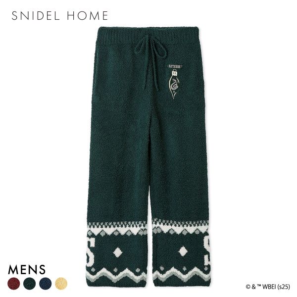 スナイデルホーム メンズ Mens Harry Potter ニットロングパンツ パジャマ ルームウェア ハリー・ポッター SNIDEL HOME
