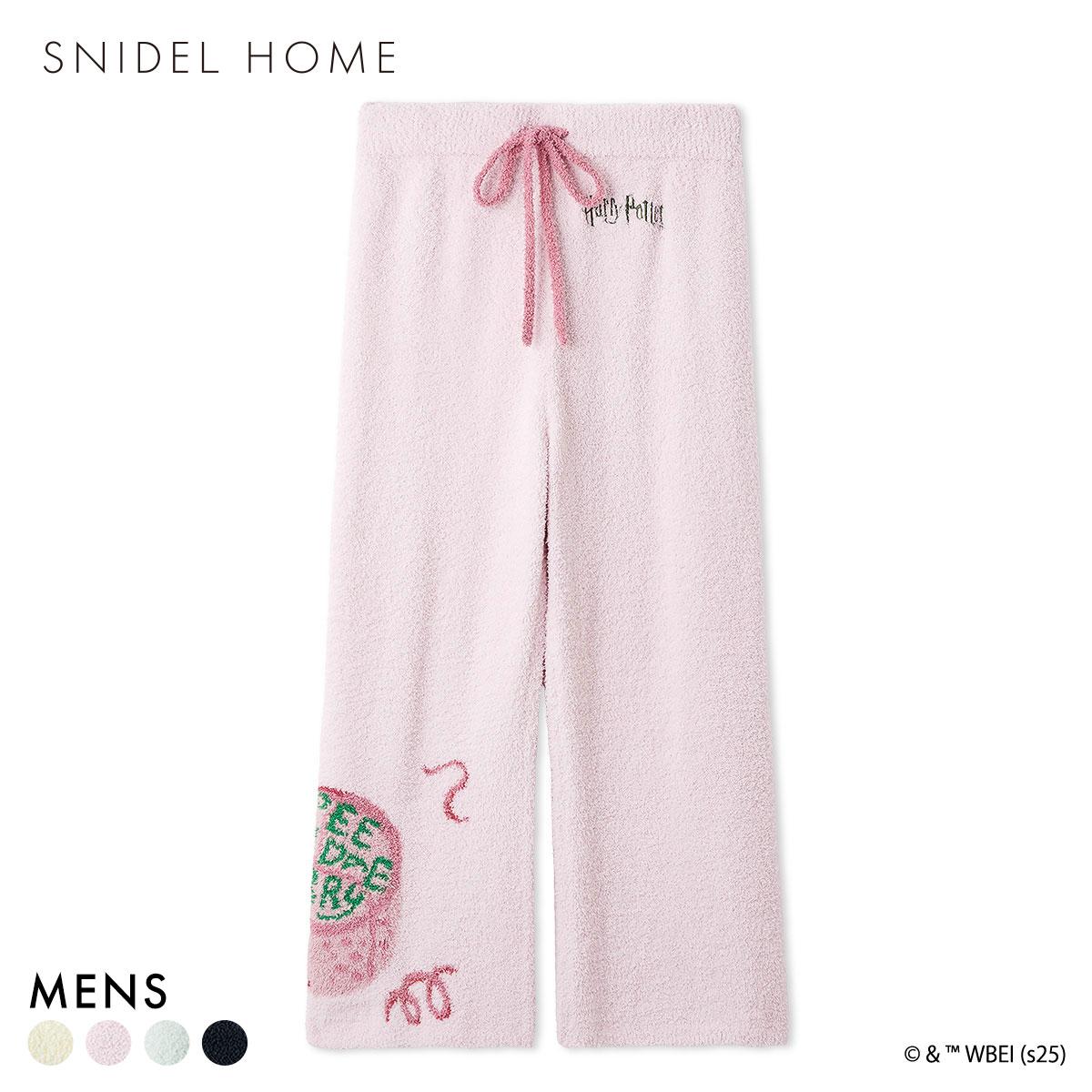 スナイデルホーム メンズ Mens Harry Potter モチーフニットロングパンツ ルームウェア SNIDEL HOME ハリー・ポッター(PI-ピンク-Free)